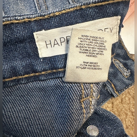 NWT Happily Grey Super High Rise Jean Shorts - Picture 7 of 8